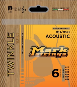 Dv Mark Muta per Chitarra Acustica Twinkle Phosphor Bronze Light 11-50