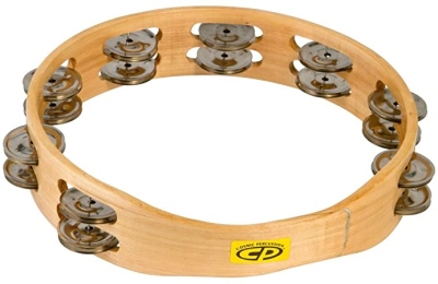 Lp Cp390 Tambourine Legno 10' Con Due File Piattini