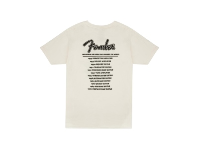 Fender World Tour T-Shirt Vintage White XXL