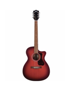 Guild OM240CE Satin Oxblood Burst Chitarra Acustica Elettrificata