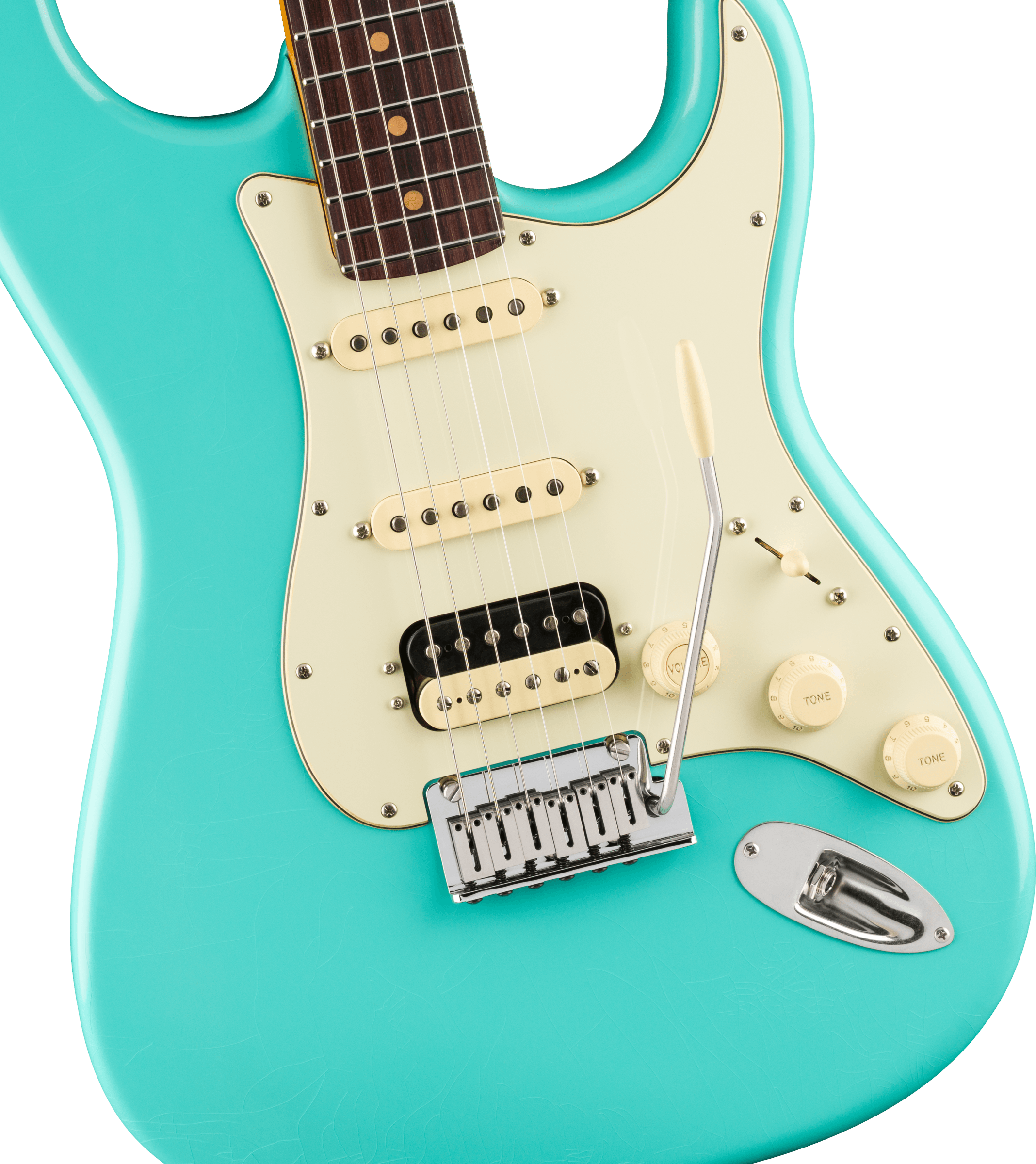 Fender American Ultra Luxe Vintage '60s Stratocaster HSS RW Sea Foam Green