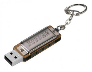 Hohner Usb Mini Armonica Con Portachiavi