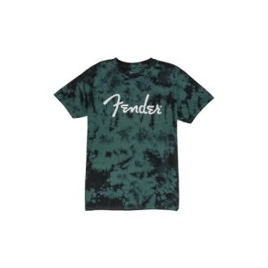 Fender TieDye Logo TShirt Blue Medium