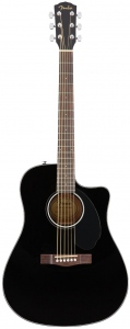 Fender Cd60Sce Dreadnought Black Walnut Chitarra Acustica Elettrificata