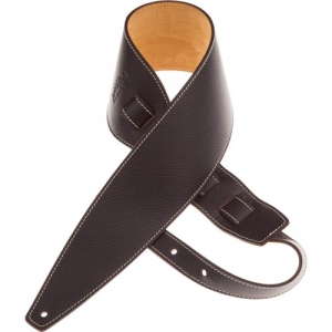 Magrabo Leather Guitar and Bass Strap Holes HS Colors Ebony 10 cm