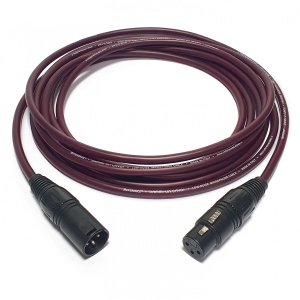 Reference Dammi Un Cavo per Microfono XLR M XLR F 1,25 Mt. Burgundy