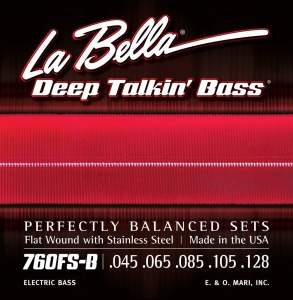 La Bella 760FS-B Muta Per Basso Elettrico 5 Corde Lisce 045-128