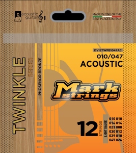 Dv Mark Muta per Chitarra Acustica 12 Corde Twinkle Phosphor Bronze Light 10-47