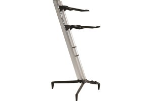 Quik Lok SL/913ALU SL supporto argento metallizzato per due tastiere