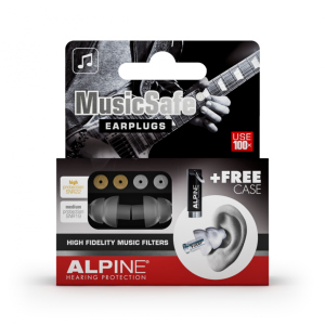 Alpine Kit Auricolari per Musicisti con 2 Filtri Attenuazione e Travelbox
