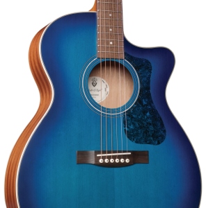 Guild OM240CE Dark Blue Burst Chitarra Acustica Elettrificata