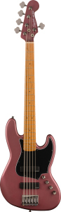 Squier FSR Contemporary Active Jazz Bass V Hh Burgundy Satin