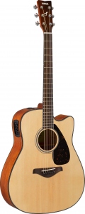 Yamaha Fgx800C Ntii Chitarra Acustica Elettrificata Natural