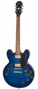 Epiphone Dot Deluxe Flame Maple Top Blue Burst Chitarra Semiacustica