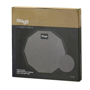 Stagg Pad Allenamento Decagonale 8' in Gomma sul Retro Vite per Fissaggio Asta