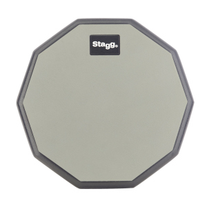 Stagg Pad Allenamento Decagonale 8' in Gomma sul Retro Vite per Fissaggio Asta