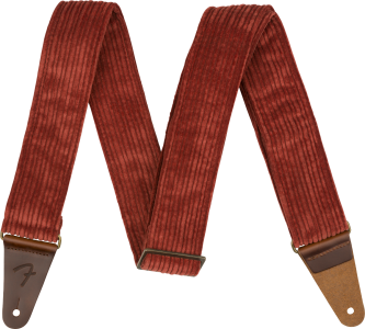 Fender Corduroy Strap, Antique  Cherry, 2"