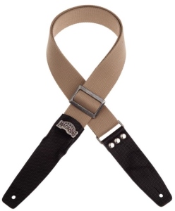 Magrabo 240115M Tracolla SC Cotton Beige 5cm Tw inkle Nero, fibbia Recta Argento