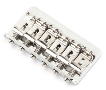 Fender 6 Saddle Hardtail Classic Standard Series Bridge Assembly Chrome
