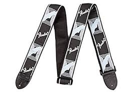 Fender Tracolla 2' Monogrammed Black Light Grey Dark Grey