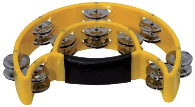 Gewa Tamburello Mezzaluna Giallo 20 Paia Piattini
