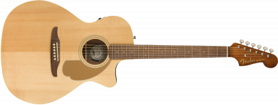Fender Newporter Player Natural Chitarra Acustica Elettrificata