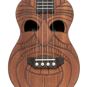 Stagg Tiki series concert ukulele with sapele top, Maio finish, with black nylon gigbag
