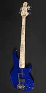 Lakland Skyline 5502 Deluxe Spalted Maple Transblue