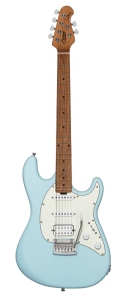 Sterling By Music Man Cutlass CT50HSS Daphne Blue Satin Tastiera in Acero