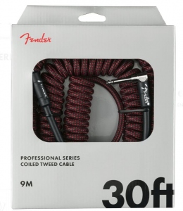 Fender Cavo Professional Red Tweed 9Mt Dritto - Pipa