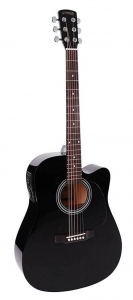 Nashville Gsd60Cebk Chitarra Acustica Dreadnought Elettrificata Nera