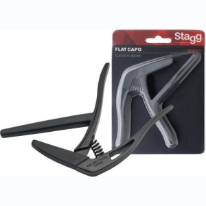 Stagg Capotasto Scpx-FL Black a Pinza per Classica