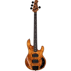 Sterling By Music Man StingRay HH RAY34HH Poplar Burl Amber