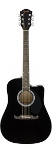Fender Fa125Ce Dreadnought Black Chitarra Acustica