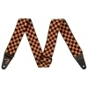 Fender Limited Weighless Checker Strap Orange Black 2'