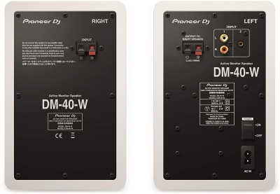 Pioneer Dj DM40W  Monitor Attivi la Coppia Bianca
