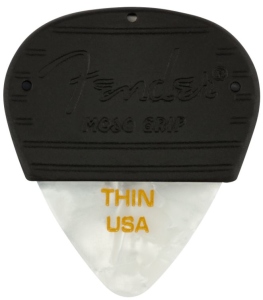 Fender Mojo Grip Picks Celluloid Thin 3-Pack White Moto