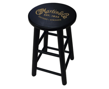 Martin Black Wooden Stool