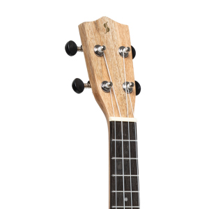 Stagg Tiki series concert ukulele with sapele top, Maio finish, with black nylon gigbag