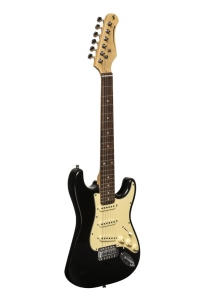 Stagg Chitarra Elettrica  3/4 Tipo Strato Style 6 Corde Nera