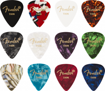 Fender Plettri 351 Medley Thin 12 Pack