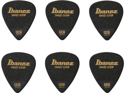 Ibanez 6 Pick Set  Mm Sand Grip Black