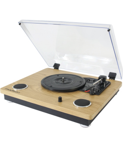 Madison Giradischi con 2 Speaker Incorporati Bluetooth e Funzione Rec su USB/SD
