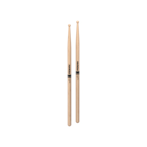 Promark Bacchette Finesse 5B in Acero Punta Piccola Tonda in Legno