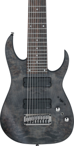 Ibanez RG9PBTGF 9 string Transparent Gray Flat