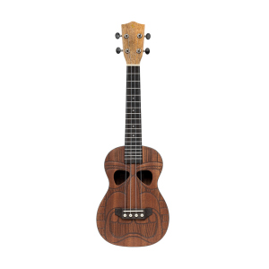 Stagg Tiki series concert ukulele with sapele top, Hewa finish, with black nylon gigbag