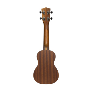 Stagg Tiki series soprano ukulele with sapele top, Oh finish, with black nylon gigbag
