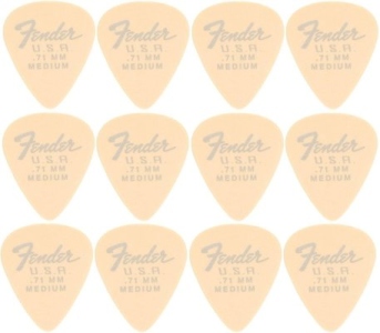 Fender Dura Tone Delrin Plettro 351 12Pz Olympic White