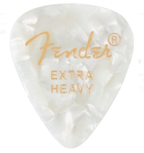Fender Plettri 351 White Moto Extra Heavy Pack 12 Pz