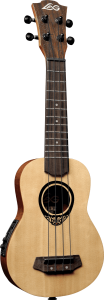 Lag Tkb150e Ukulele Mini Bass Natural con Preamp e Gigbag